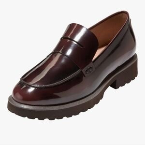 Womens Burgundy Loafers